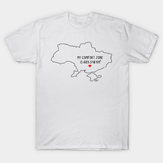 My comfort zone T-Shirt by grekhov